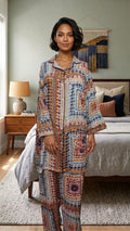 Women's Linen Nightwear Co-Ord Set